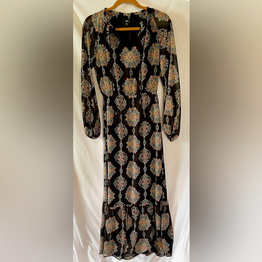 Y2k Boho Goth coquette maxi Dress XS Y2k Lana Del Rey Ex+++